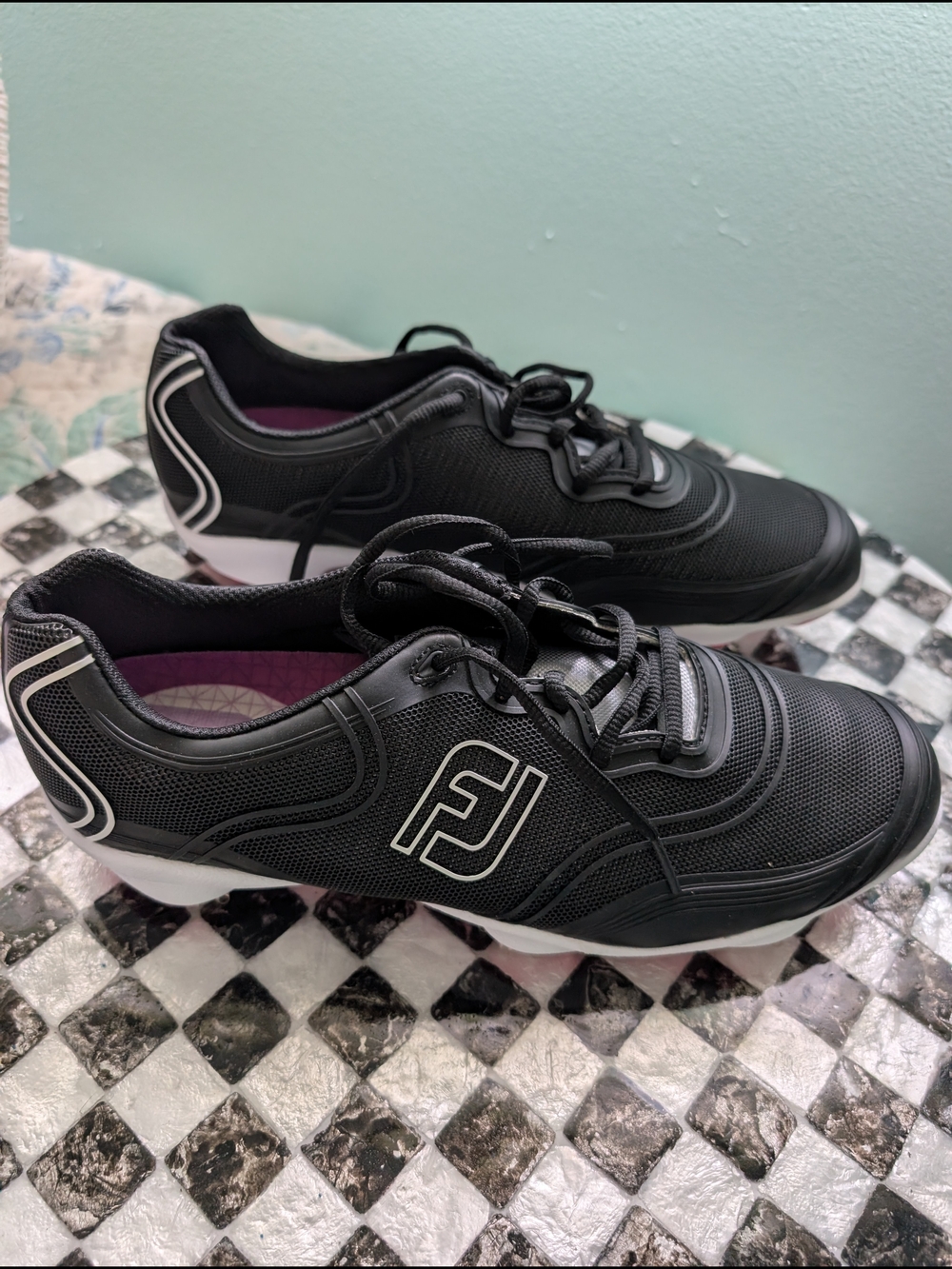 FootJoy FJASPIRE Women’s Black and White Golf Shoes